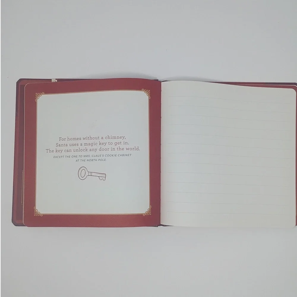 Demdaco Santa's Kindness Journal Christmas Keepsake Activity Book Red Hardcover